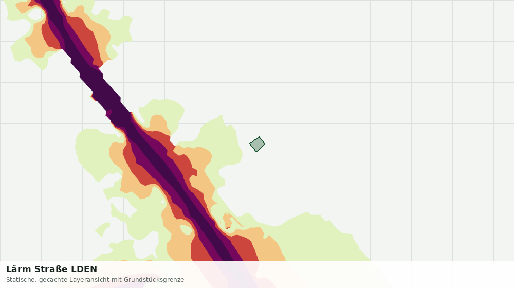 Statische Kartenansicht: Lärm Straße LDEN