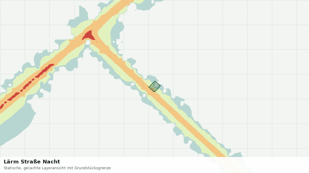 Statische Kartenansicht: Lärm Straße Nacht
