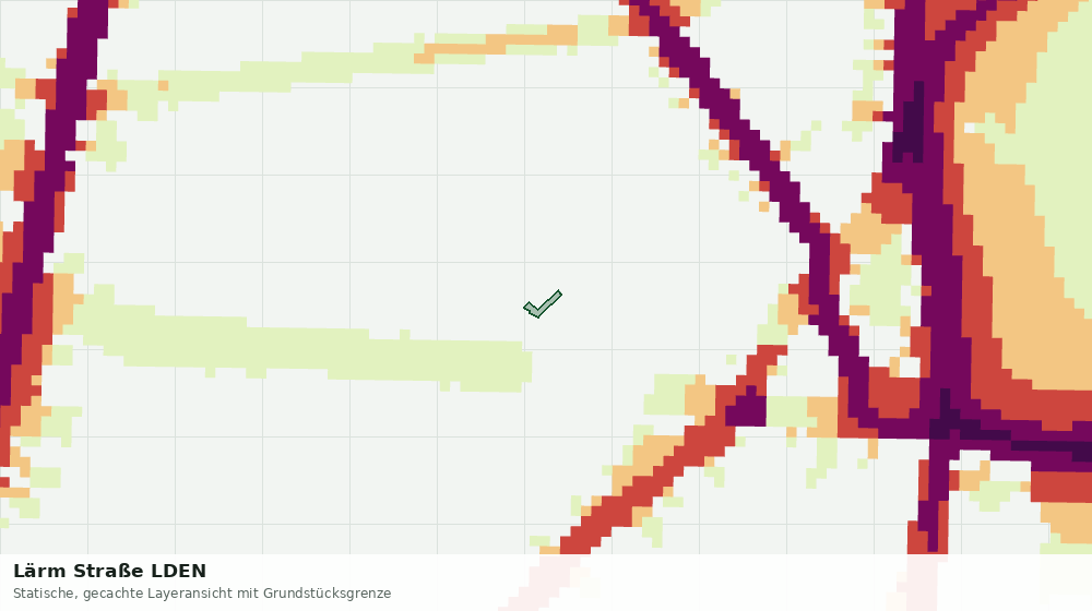Statische Kartenansicht: Lärm Straße LDEN