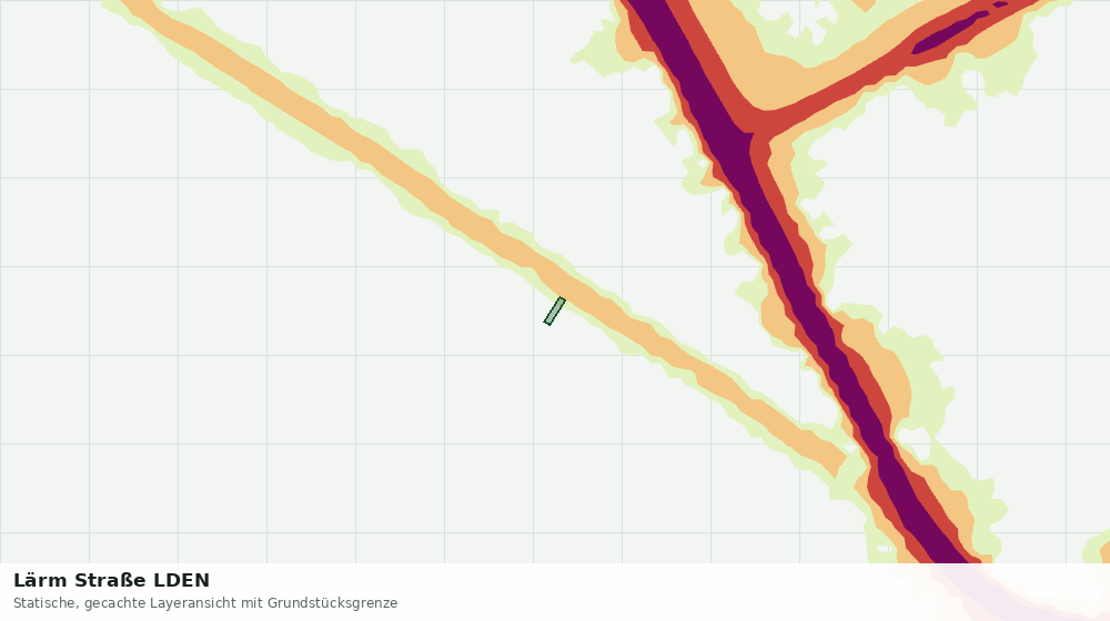Statische Kartenansicht: Lärm Straße LDEN