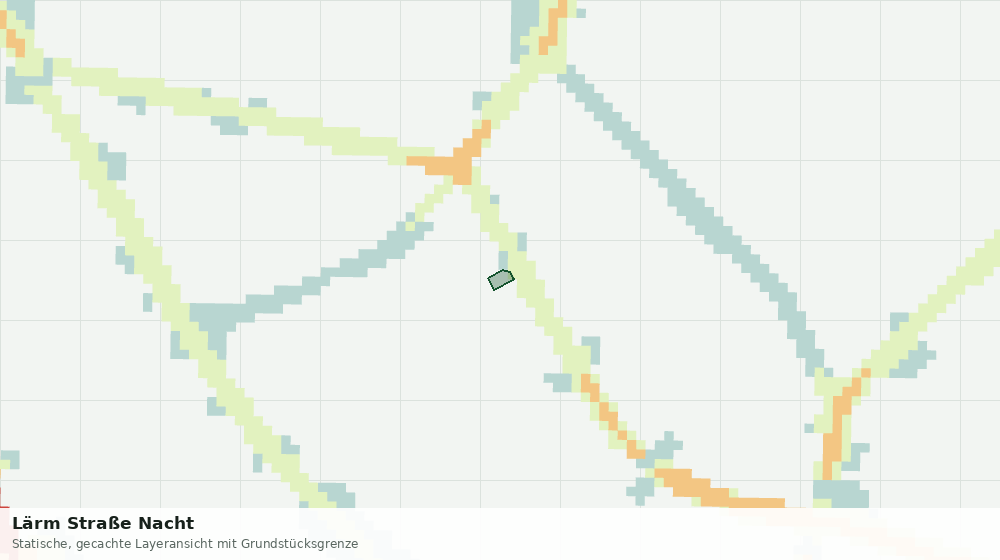 Statische Kartenansicht: Lärm Straße Nacht