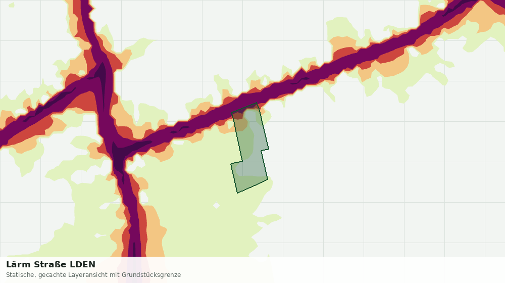 Statische Kartenansicht: Lärm Straße LDEN