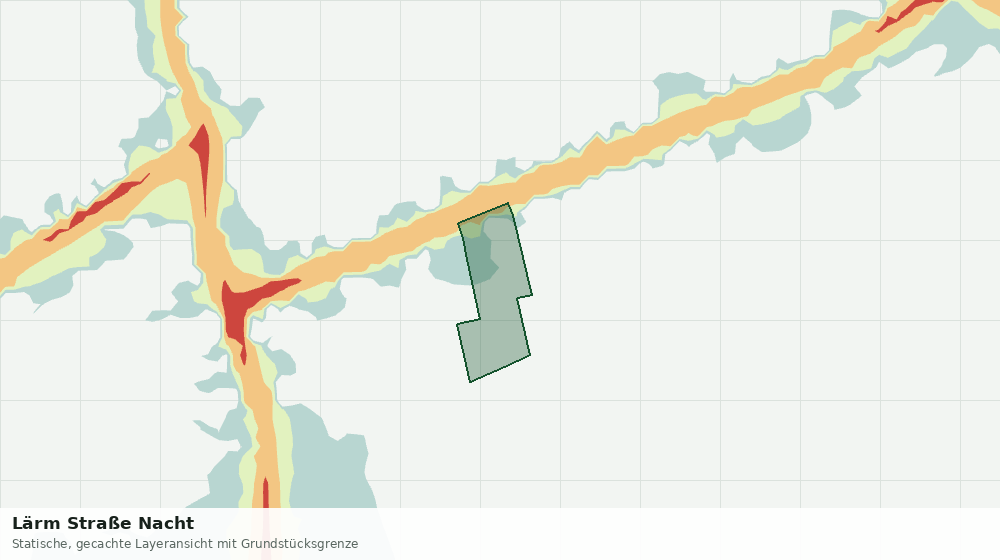 Statische Kartenansicht: Lärm Straße Nacht