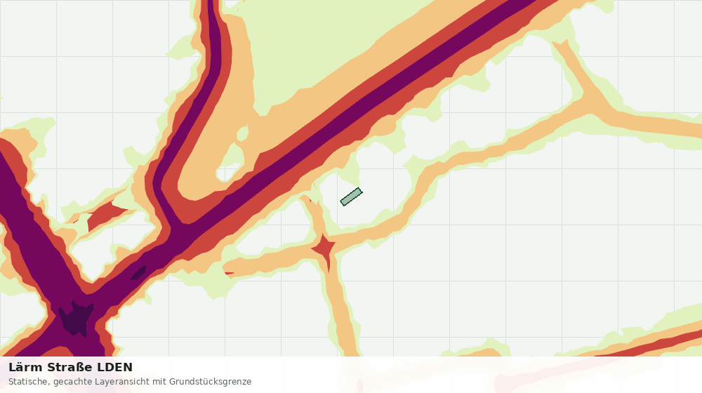 Statische Kartenansicht: Lärm Straße LDEN
