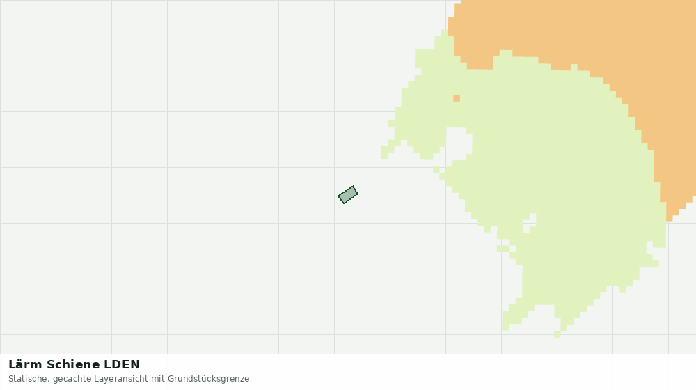 Statische Kartenansicht: Lärm Schiene LDEN