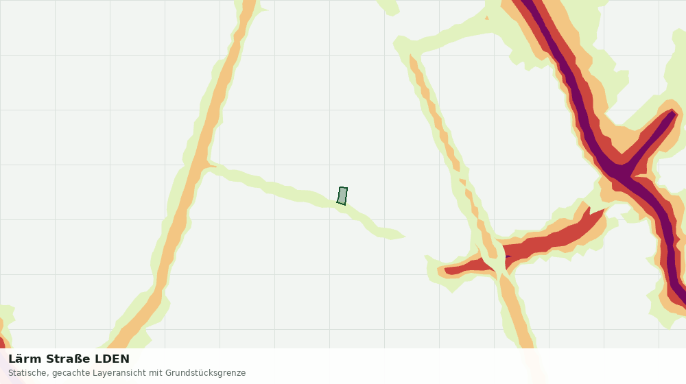 Statische Kartenansicht: Lärm Straße LDEN