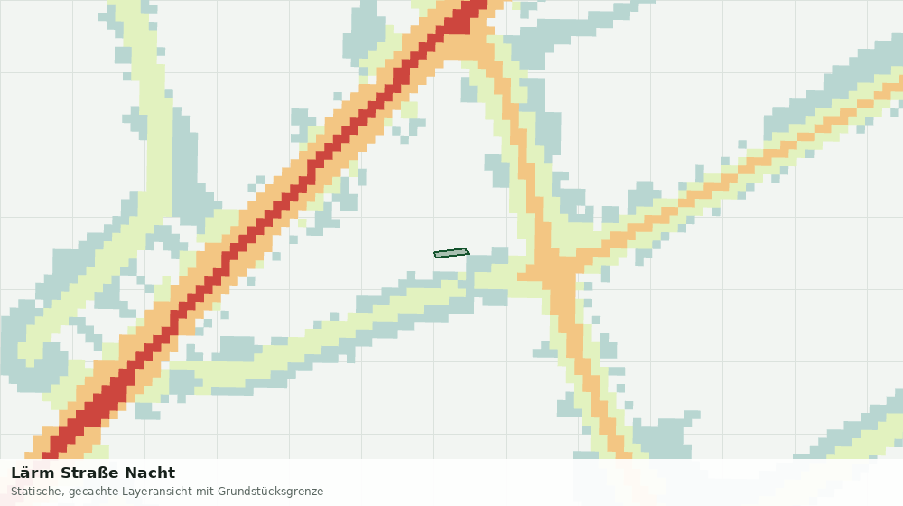 Statische Kartenansicht: Lärm Straße Nacht