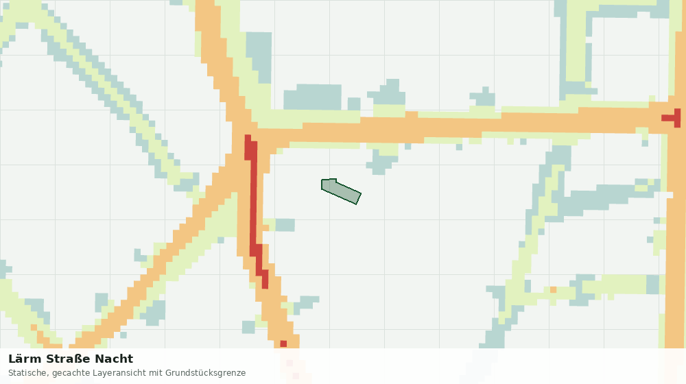 Statische Kartenansicht: Lärm Straße Nacht