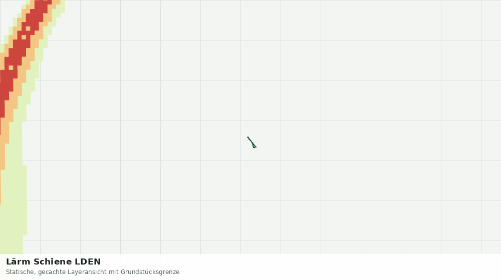 Statische Kartenansicht: Lärm Schiene LDEN