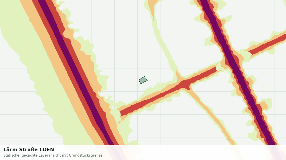 Statische Kartenansicht: Lärm Straße LDEN