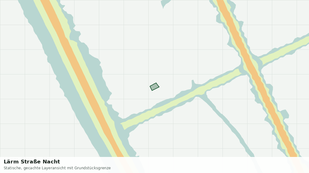 Statische Kartenansicht: Lärm Straße Nacht