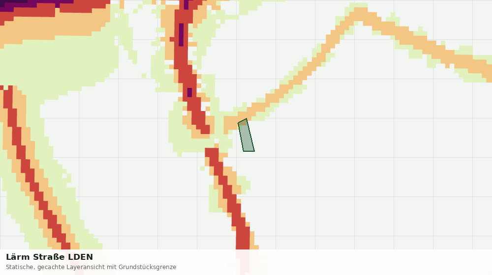 Statische Kartenansicht: Lärm Straße LDEN