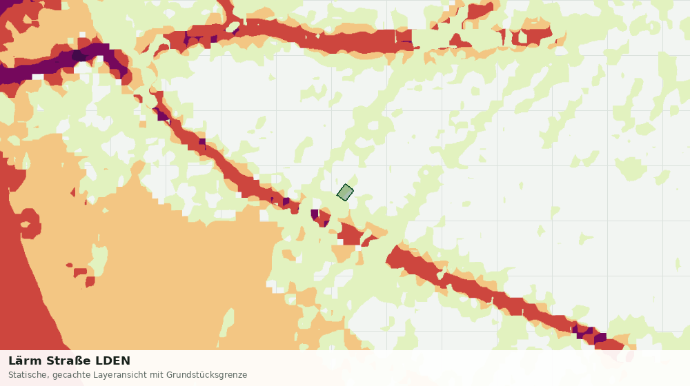 Statische Kartenansicht: Lärm Straße LDEN