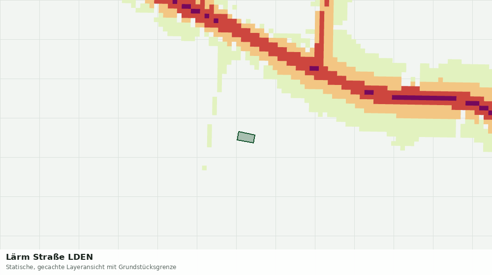 Statische Kartenansicht: Lärm Straße LDEN