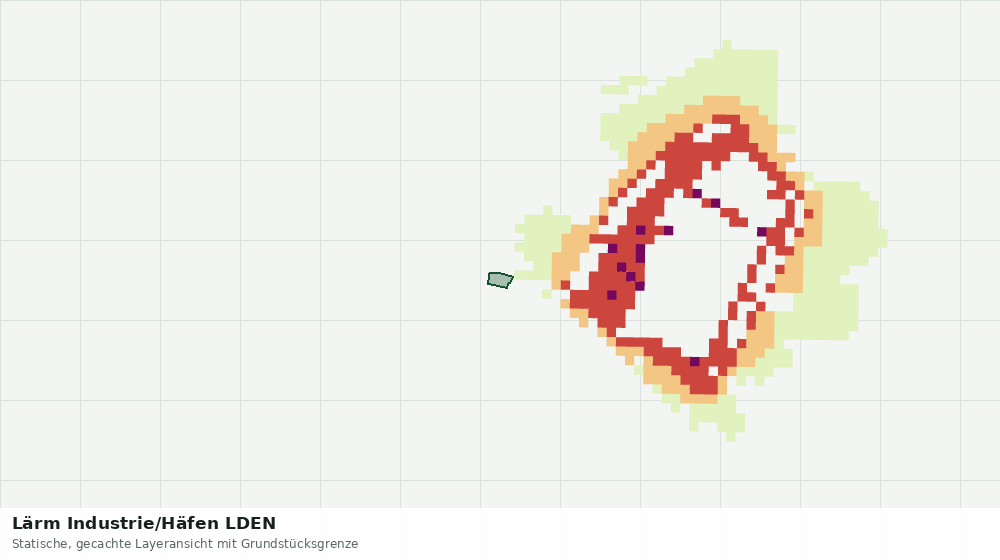 Statische Kartenansicht: Lärm Industrie/Häfen LDEN