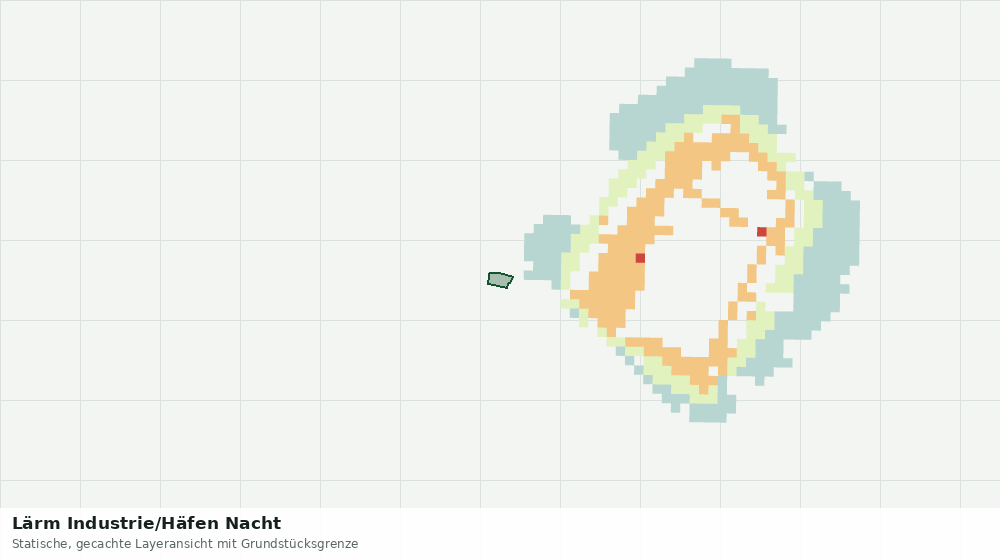 Statische Kartenansicht: Lärm Industrie/Häfen Nacht