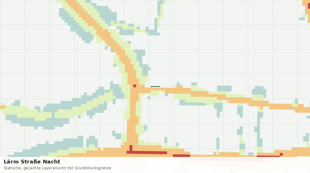Statische Kartenansicht: Lärm Straße Nacht