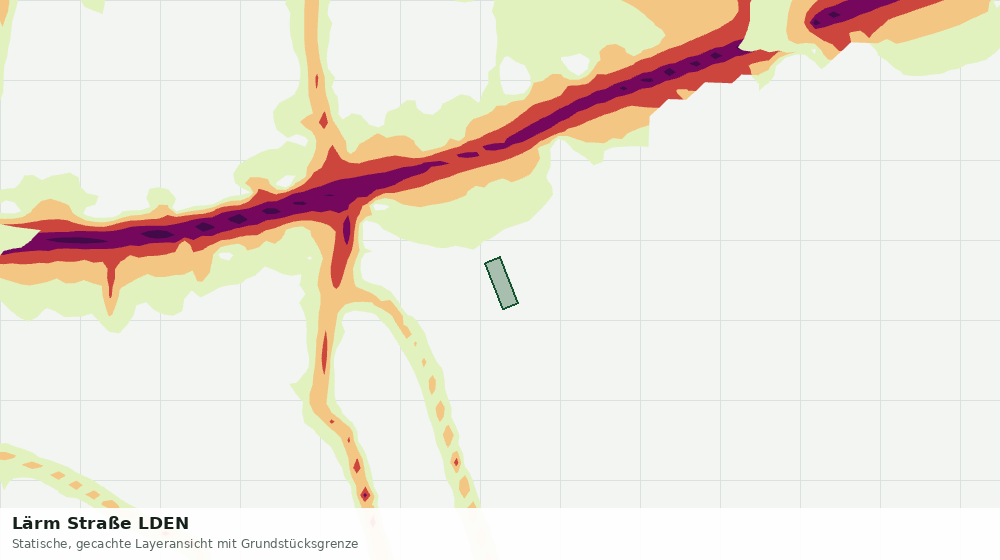 Statische Kartenansicht: Lärm Straße LDEN