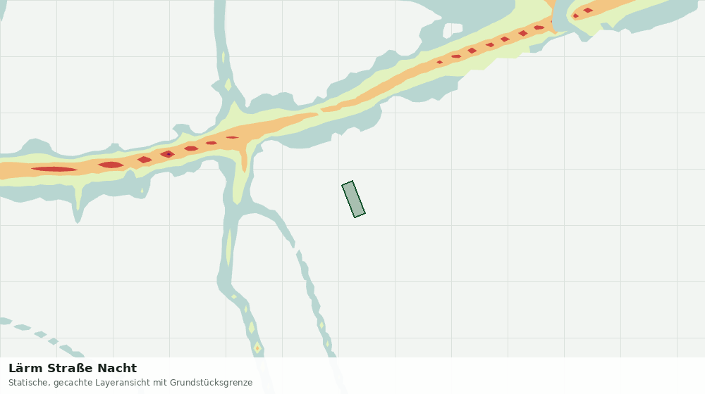 Statische Kartenansicht: Lärm Straße Nacht
