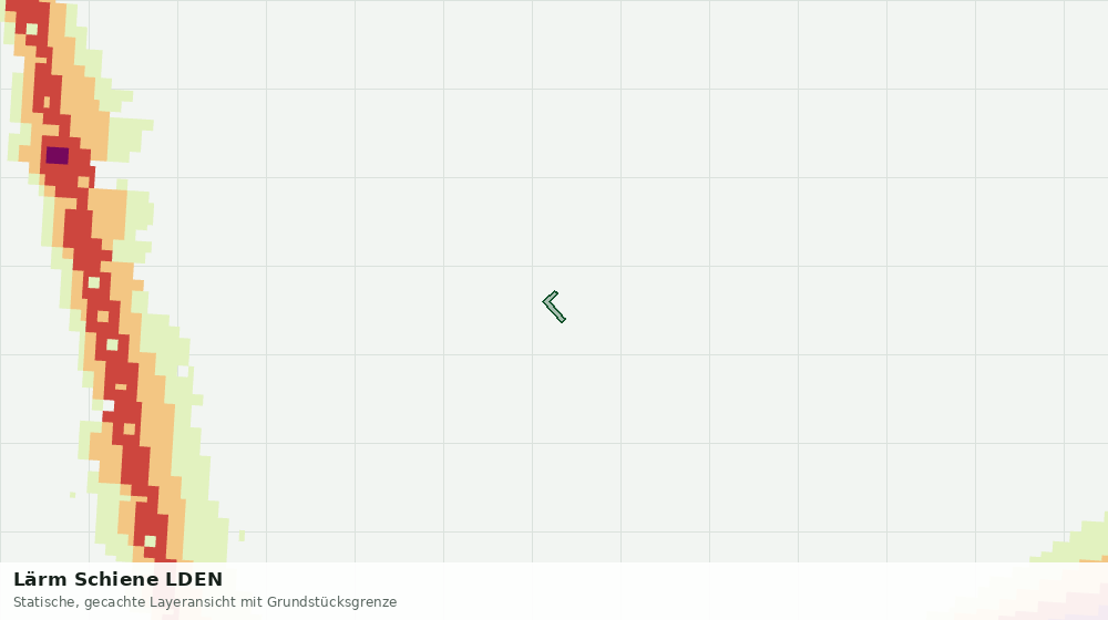 Statische Kartenansicht: Lärm Schiene LDEN