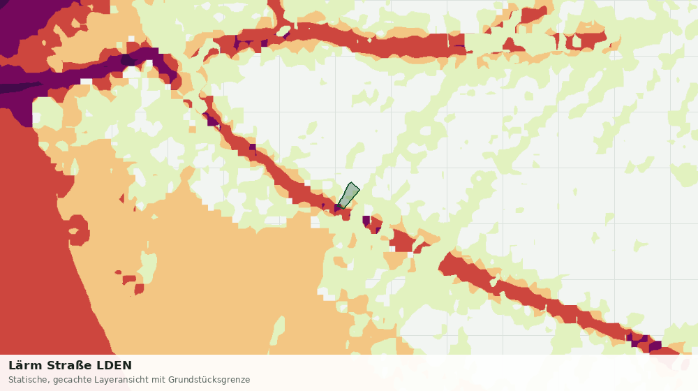 Statische Kartenansicht: Lärm Straße LDEN