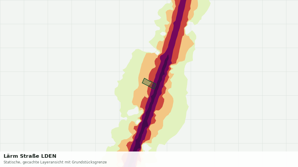 Statische Kartenansicht: Lärm Straße LDEN