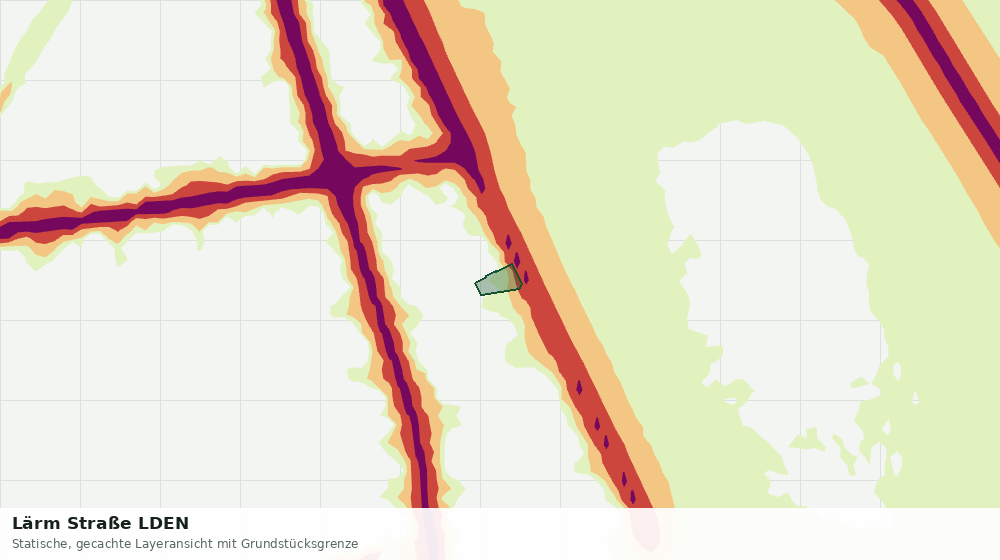 Statische Kartenansicht: Lärm Straße LDEN