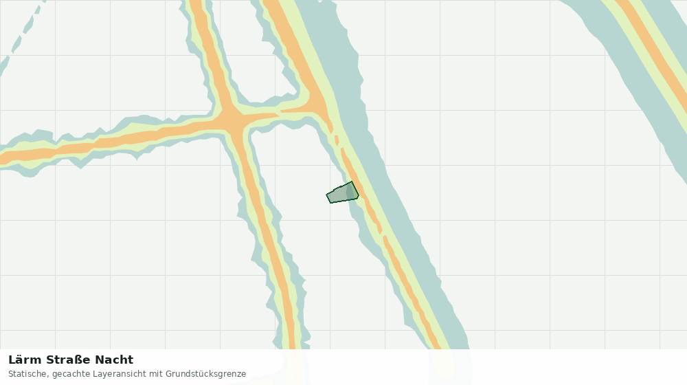 Statische Kartenansicht: Lärm Straße Nacht
