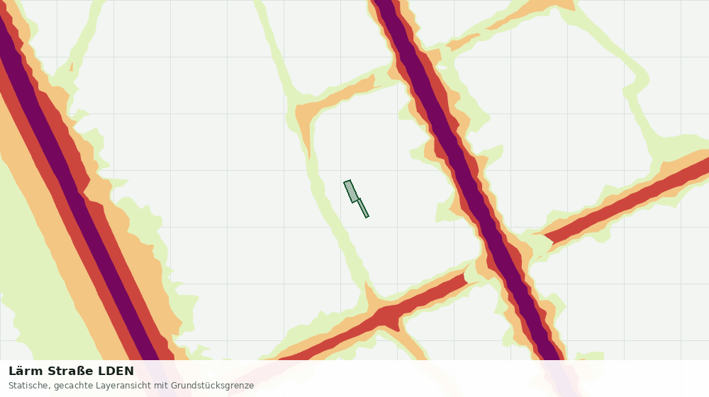Statische Kartenansicht: Lärm Straße LDEN