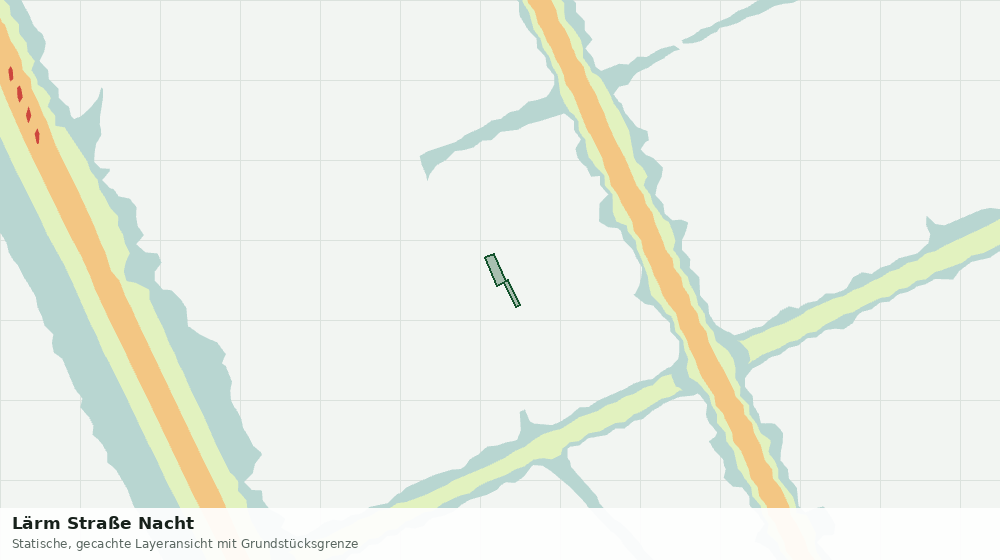 Statische Kartenansicht: Lärm Straße Nacht