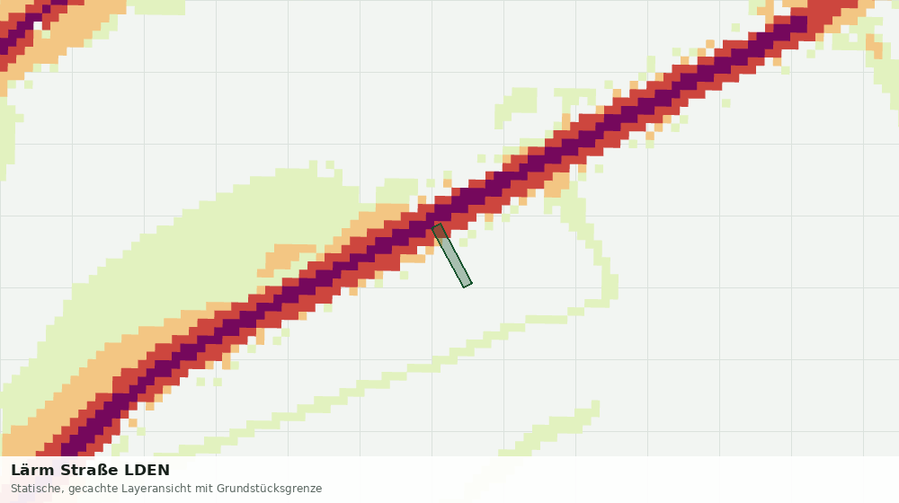 Statische Kartenansicht: Lärm Straße LDEN