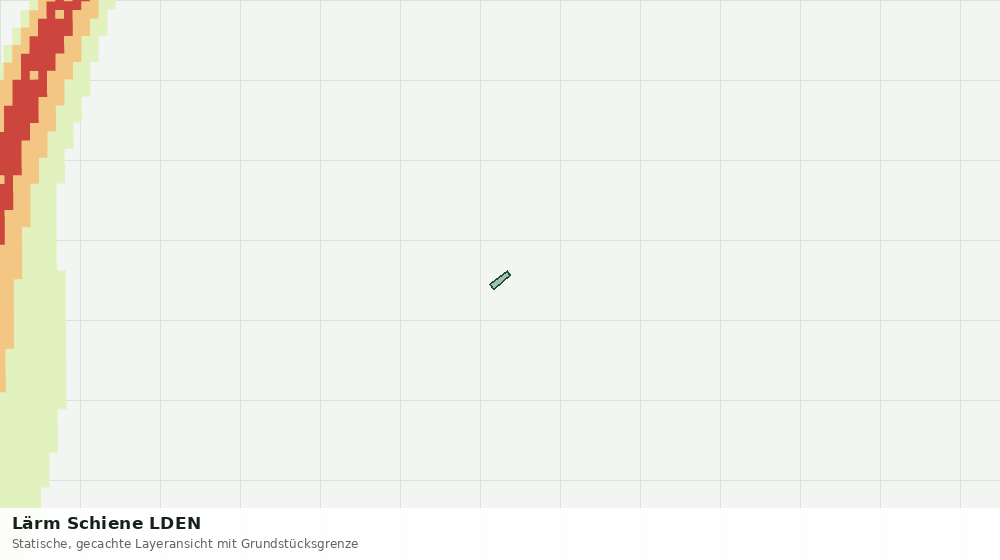Statische Kartenansicht: Lärm Schiene LDEN