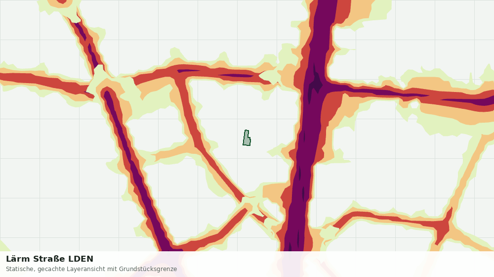 Statische Kartenansicht: Lärm Straße LDEN