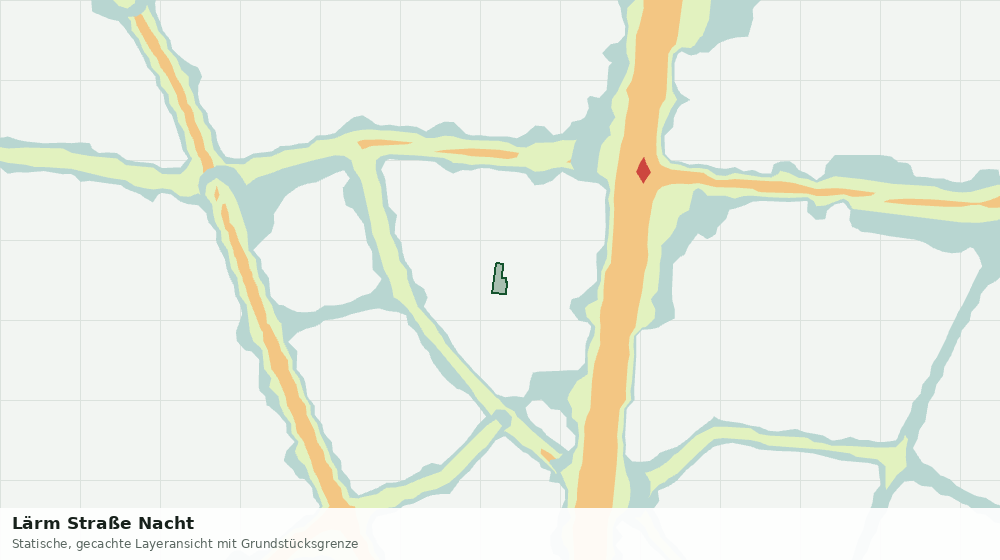 Statische Kartenansicht: Lärm Straße Nacht