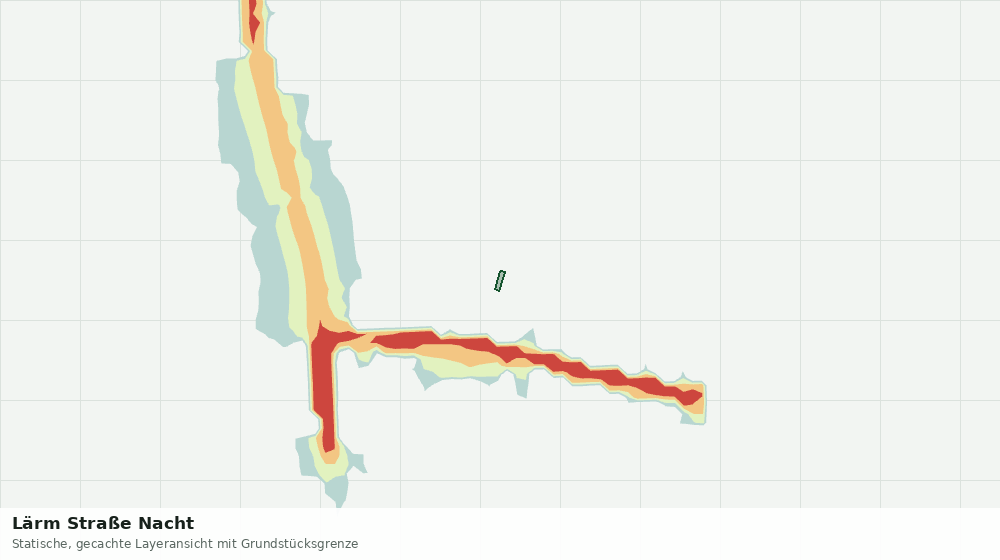 Statische Kartenansicht: Lärm Straße Nacht