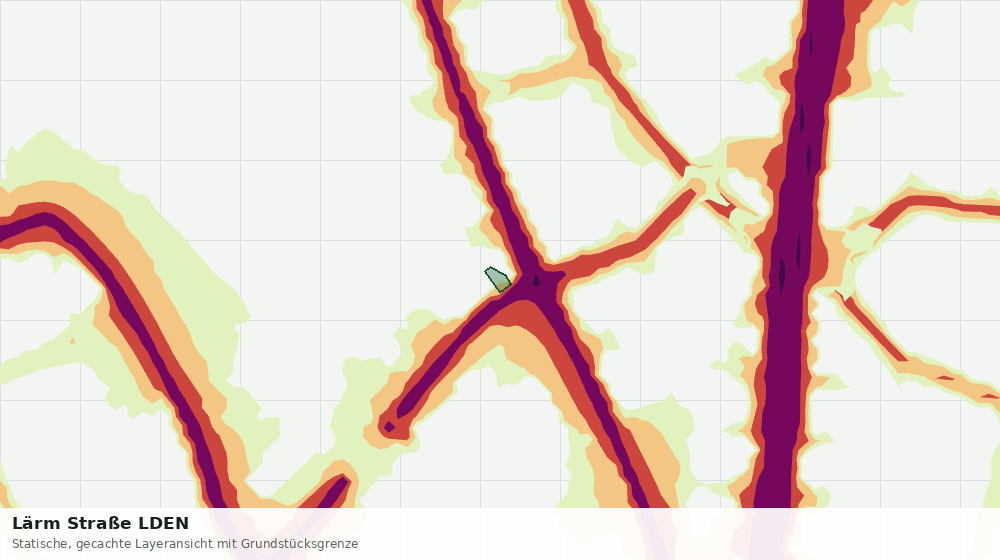 Statische Kartenansicht: Lärm Straße LDEN