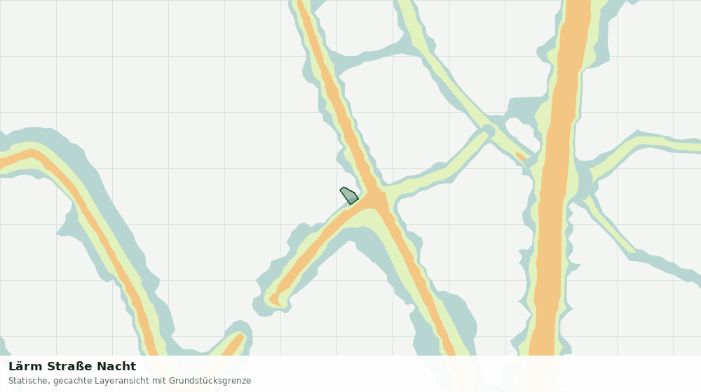 Statische Kartenansicht: Lärm Straße Nacht