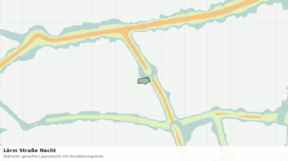 Statische Kartenansicht: Lärm Straße Nacht