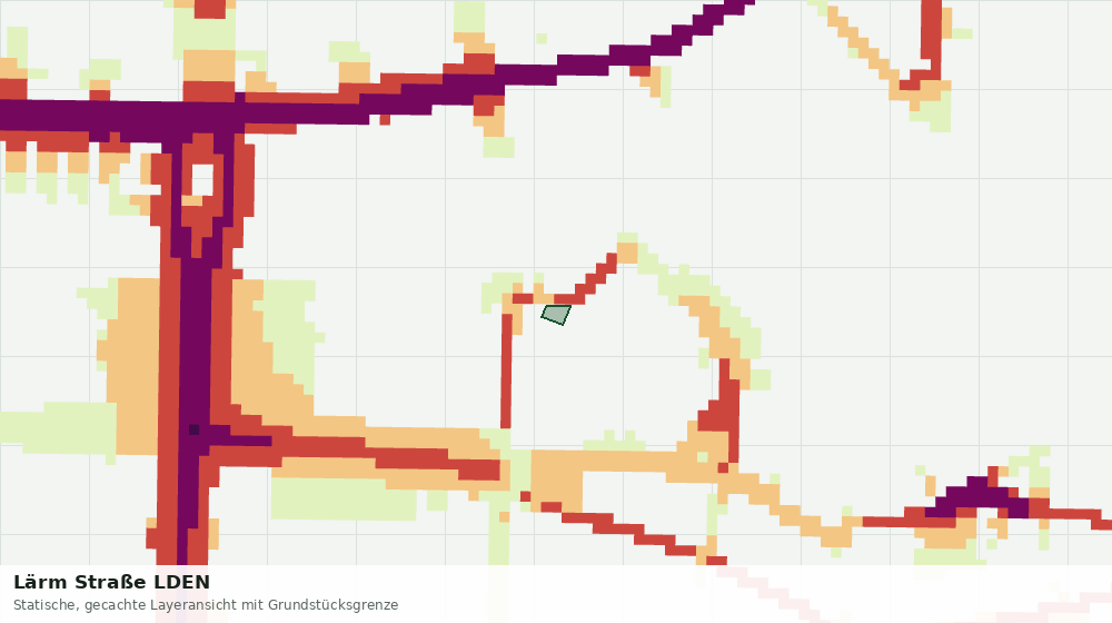 Statische Kartenansicht: Lärm Straße LDEN