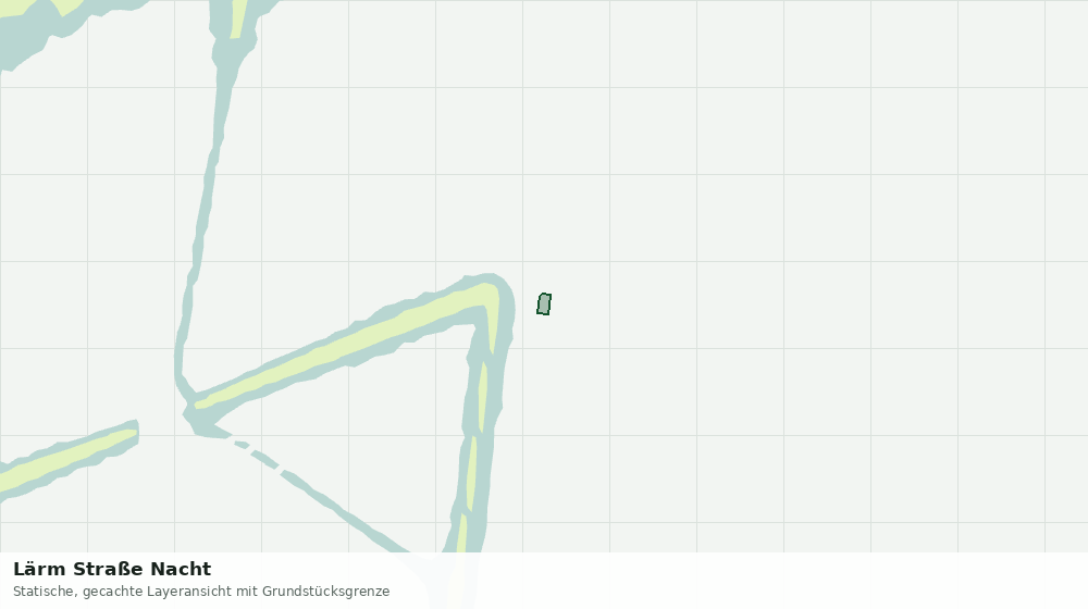Statische Kartenansicht: Lärm Straße Nacht