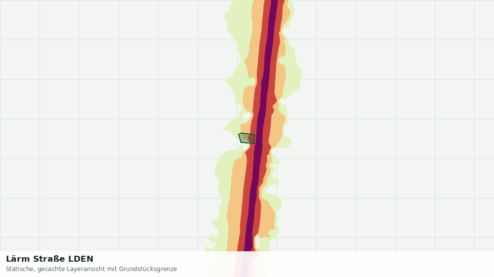 Statische Kartenansicht: Lärm Straße LDEN