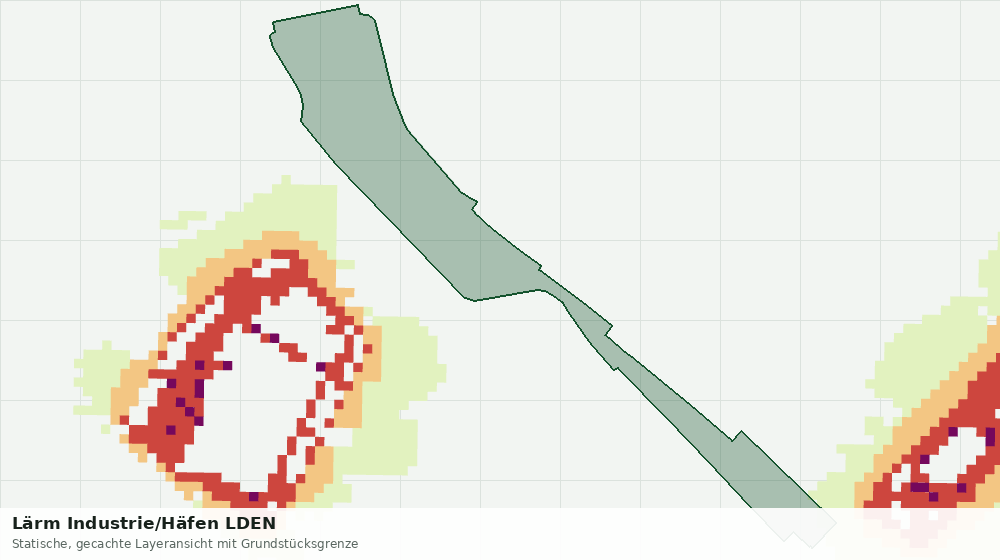 Statische Kartenansicht: Lärm Industrie/Häfen LDEN
