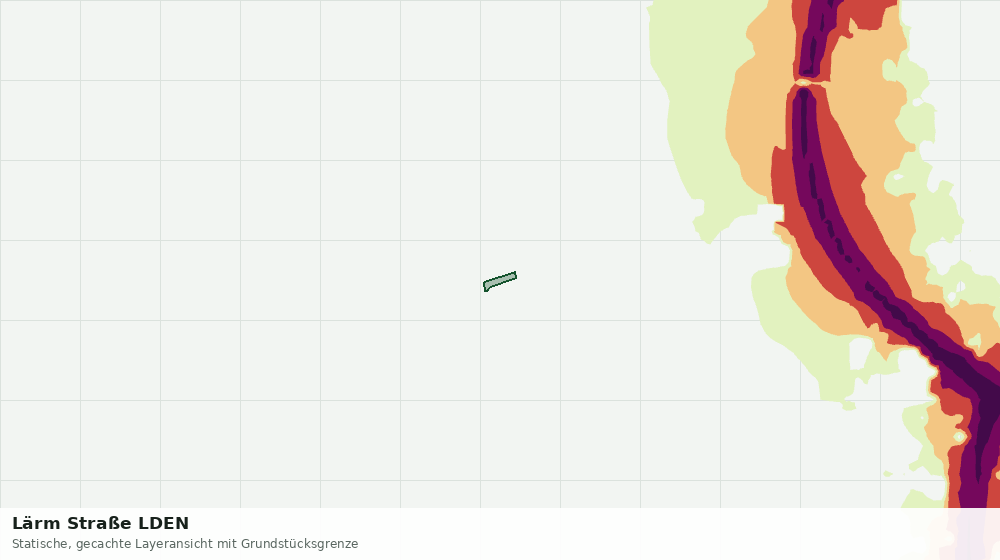 Statische Kartenansicht: Lärm Straße LDEN