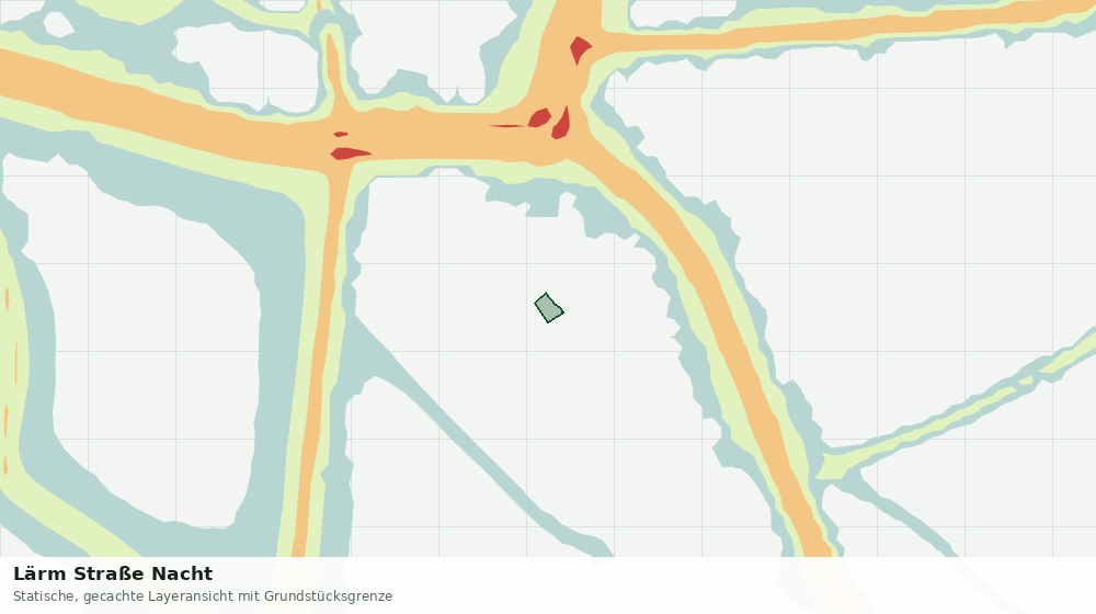 Statische Kartenansicht: Lärm Straße Nacht
