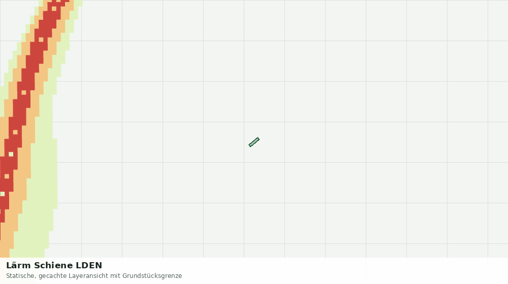 Statische Kartenansicht: Lärm Schiene LDEN