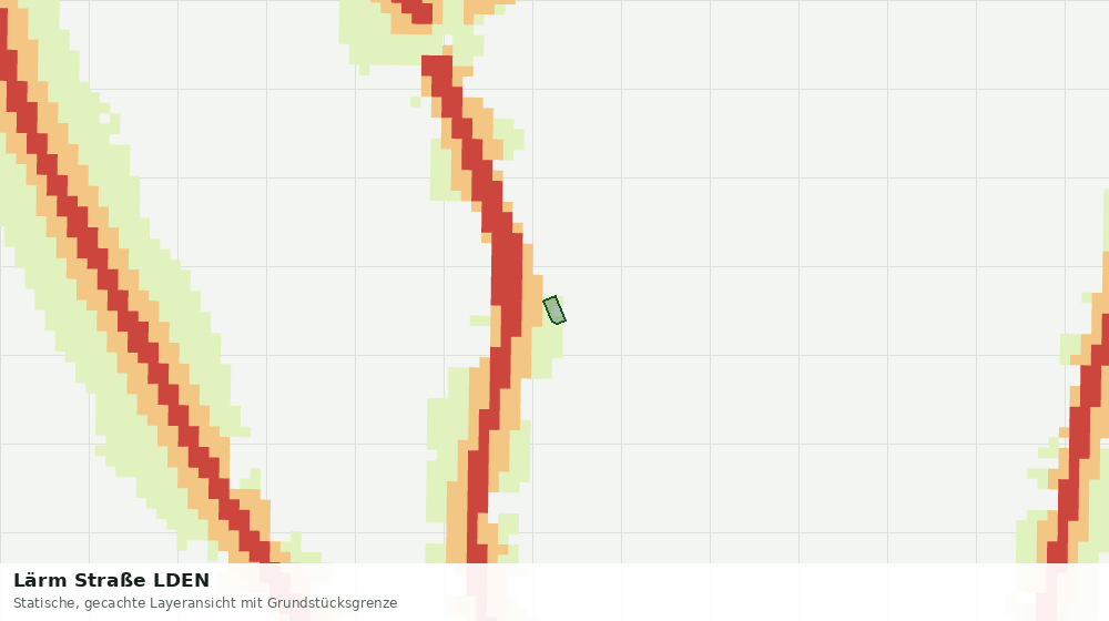 Statische Kartenansicht: Lärm Straße LDEN