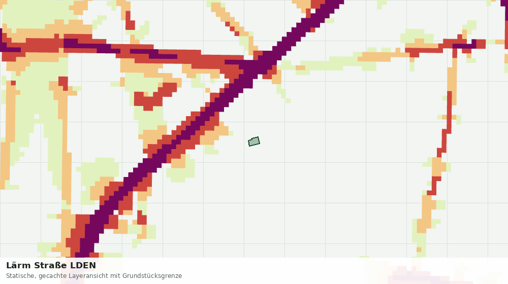 Statische Kartenansicht: Lärm Straße LDEN