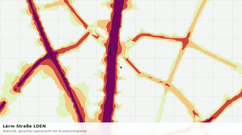 Statische Kartenansicht: Lärm Straße LDEN
