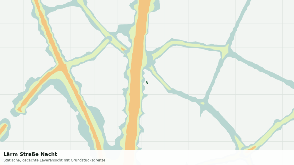 Statische Kartenansicht: Lärm Straße Nacht