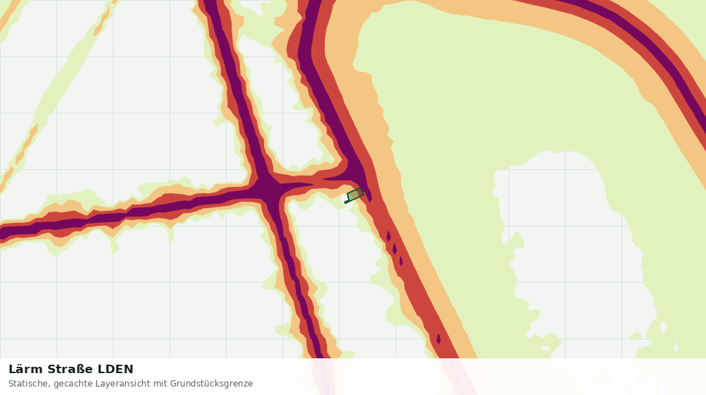 Statische Kartenansicht: Lärm Straße LDEN